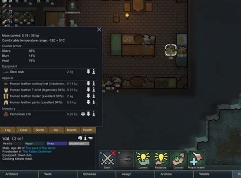 rimworld heavy fur|human leather rimworld.